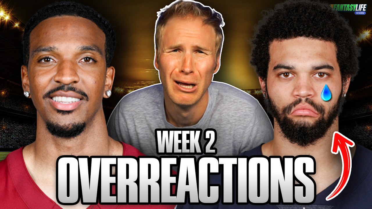 9 Overreactions to Week 2 Fantasy Football (+Week 3 Waiver Wire Targets)